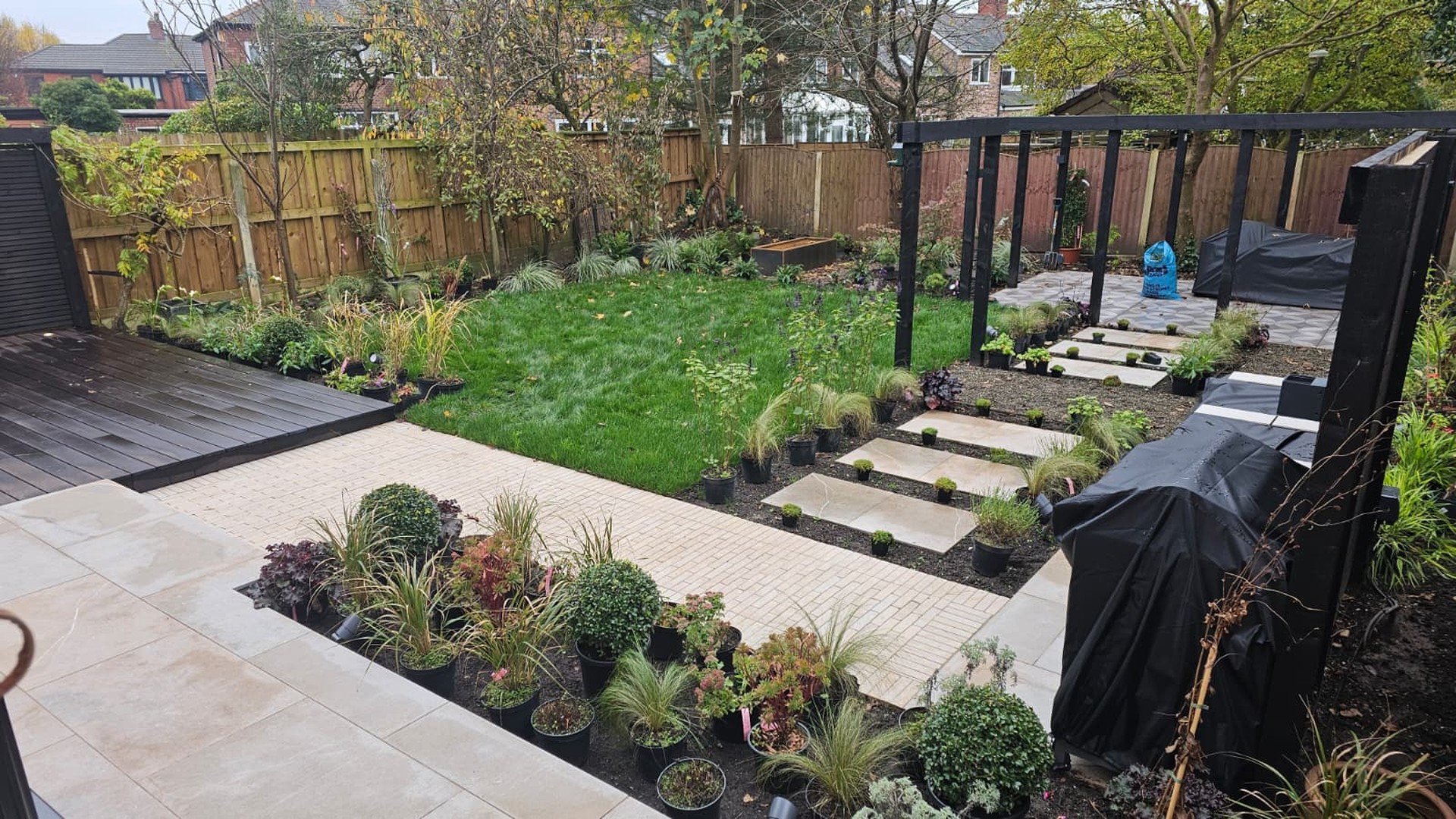 Garden landscaping project