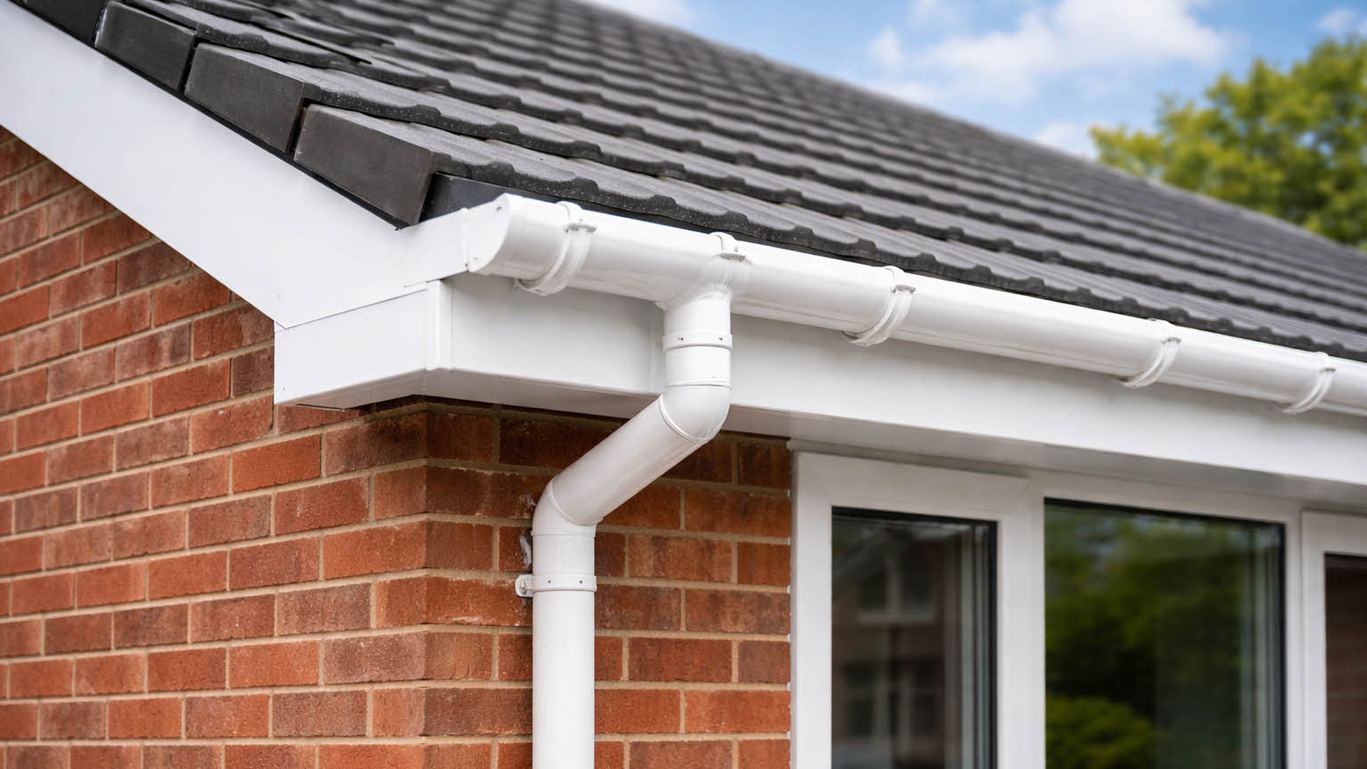 New guttering installation