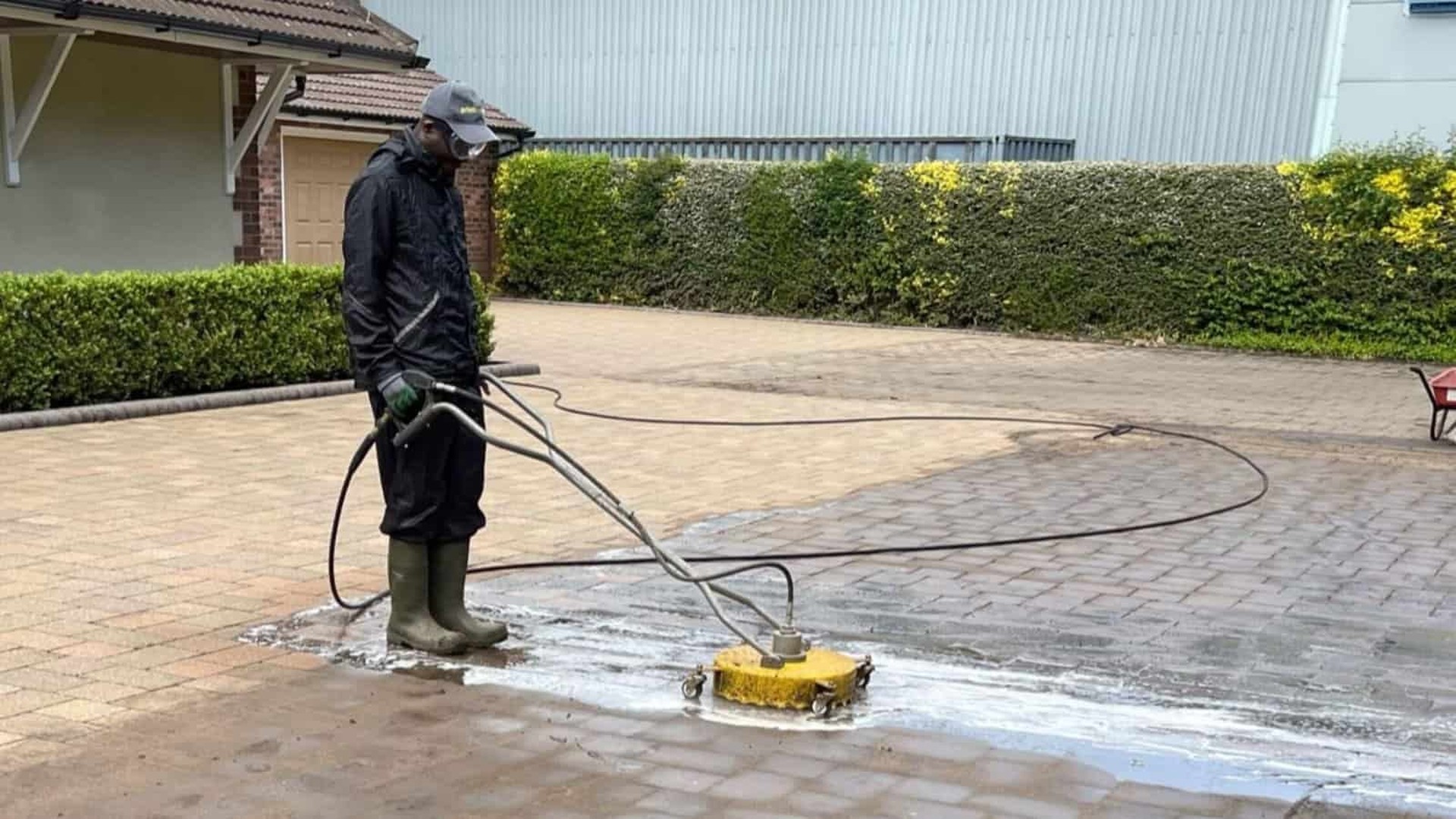 Patio cleaning transformation