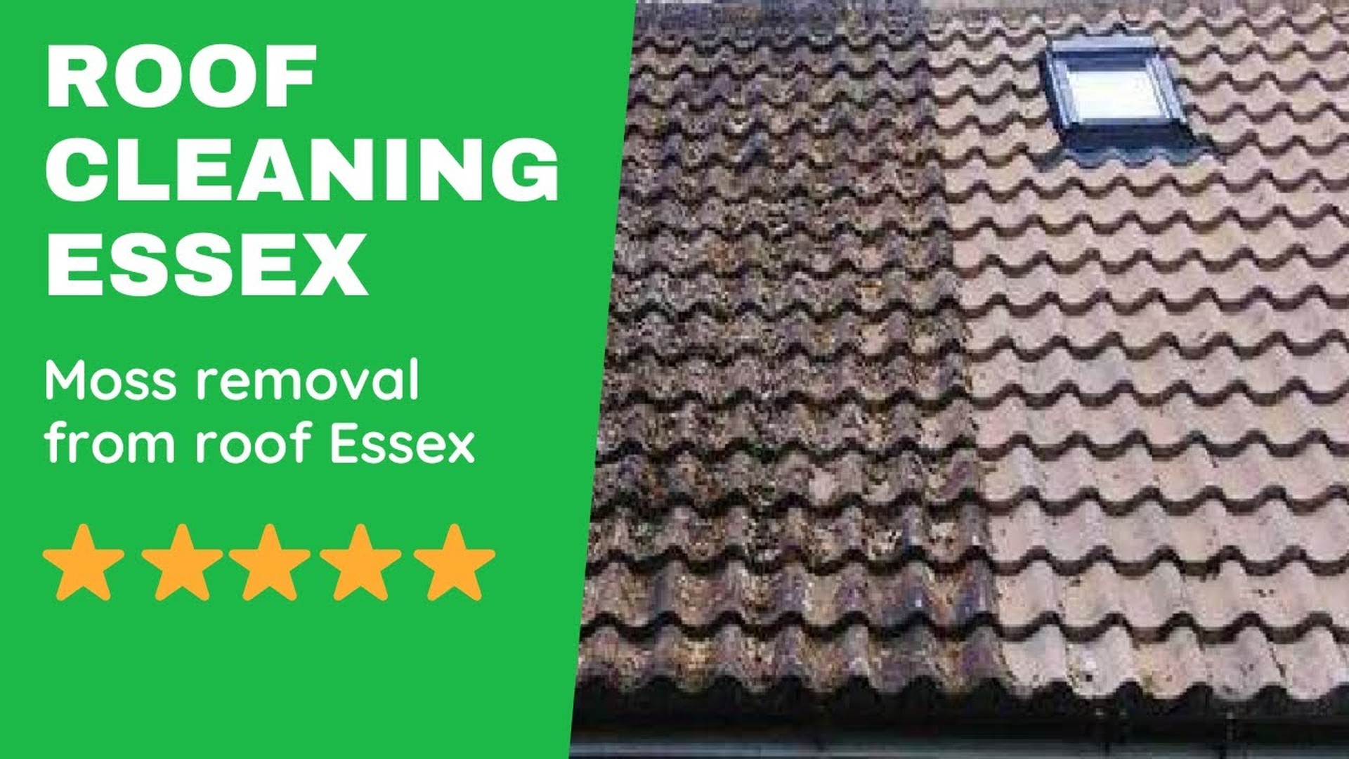 Roof cleaning and moss removal